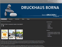 Tablet Screenshot of druckhaus-borna.de